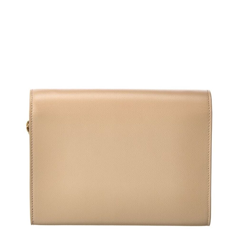 Saint Laurent Cassandra Leather Shoulder Bag, Beige - Picture 2 of 5